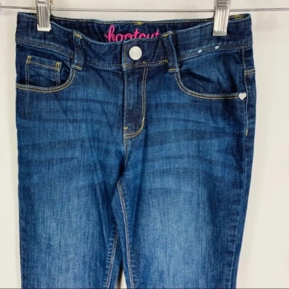 Gymboree 10 Slim Bootcut Jeans Adj Waist Dark Wash